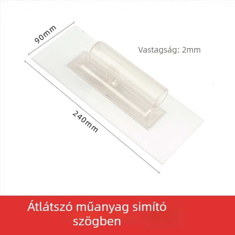Jiuling Átlátszó Műanyag Spatula Diatomás Vakolathoz és Fal Finiseléséhez