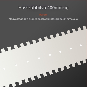 Fogazott glettelőkanál csempézéshez és vakoláshoz, négyzetes és hullámos fogazat, 0,8 mm vastagság, Kemaixin