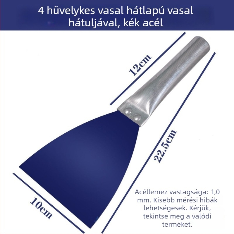 Glettkés megvastagodott vasmarkolattal és tömörfa konstrukcióval – gletteléshez, kaparáshoz és otthoni festéshez