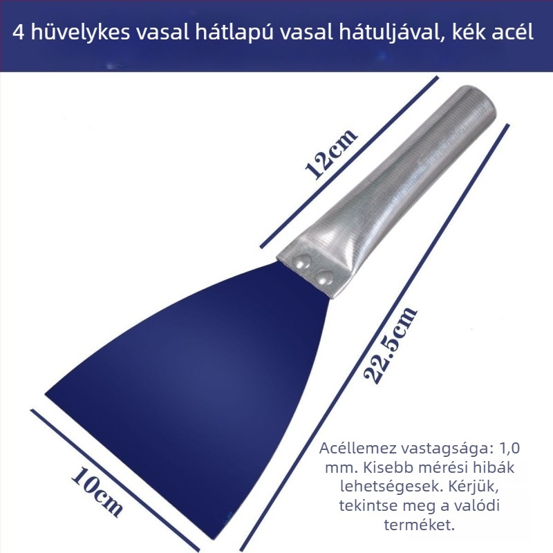 Glettkés megvastagodott vasmarkolattal és tömörfa konstrukcióval – gletteléshez, kaparáshoz és otthoni festéshez