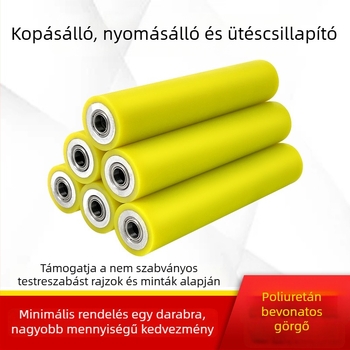 Zhenghongxin A01 Kefamentes szállítószalag görgő poliuretán bevonattal; hengermaterialok: galvanizált, krómozott, rozsdamentes acél, gumírozott; alkalmas orvosi, nyomtatási, élelmiszeripari és CNC megmunkálás