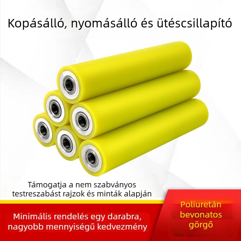 Zhenghongxin A01 Kefamentes szállítószalag görgő poliuretán bevonattal; hengermaterialok: galvanizált, krómozott, rozsdamentes acél, gumírozott; alkalmas orvosi, nyomtatási, élelmiszeripari és CNC megmunkálás
