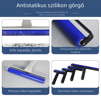 Szilikon tekercs meghajtás nélkül pormentesítéshez az elektronikai gyártás tisztatereiben, testre szabható.