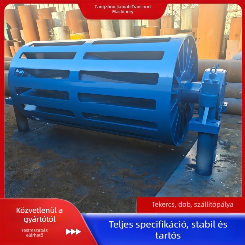 Salak-leürítő dob rozsdamentes vagy szénacélcsővel, szállítórendszerekhez