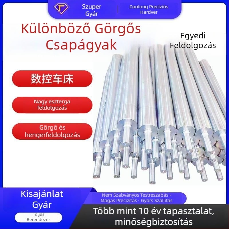 Testreszabható hajtás nélküli görgős szállítószalag krom felülettel és testreszabott feldolgozással; alkalmazások: bútoripar, élelmiszeripar, repülőterek, elektronika, logisztika