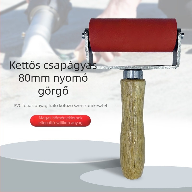 Knight PVC membrán kézi nyomókerék szilikon görgővel, kétirányú, magas hőmérséklet-álló