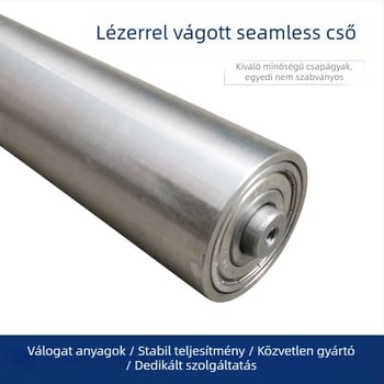 Jiahong motor nélküli görgő, zökkenőmentes cső, rozsdamentes acélból, összeszerelési vonalhoz és szállítószalaghoz