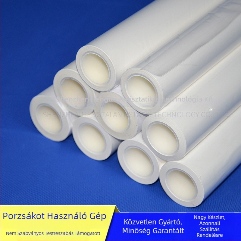 HT-98 Külső gumirög PP ragasztóporos papírtekercshez – dob átmérője 76 mm, tengelyátmérője 76 mm, hengert hossz 20000