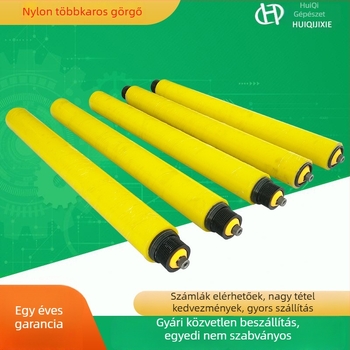 Hajtómű nélküli görgő gumírozott bevonattal, rozsdamentes acélcsőből készült, galvanizált felülettel, összeállítási vonalakhoz – testreszabható opciók.