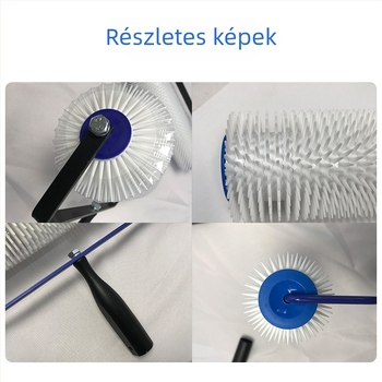 Epoxi padló defóaming henger műanyag házban, tűhossz 13–28 mm, fogmagasság 13–28 mm, cement önszintező