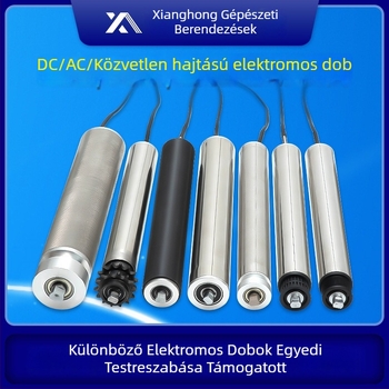 Fogaskerekes elektromos görgő szállítószalaghoz, galvanizált szénacél, Ø30 henger, Ø20 tengely, 20 mm hosszú