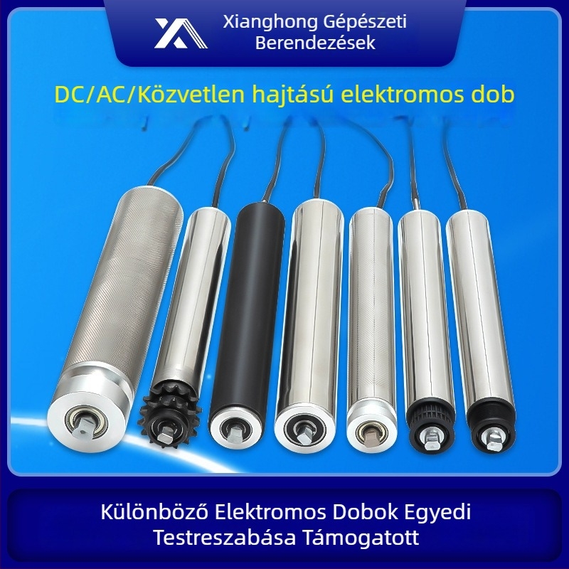 Fogaskerekes elektromos görgő szállítószalaghoz, galvanizált szénacél, Ø30 henger, Ø20 tengely, 20 mm hosszú