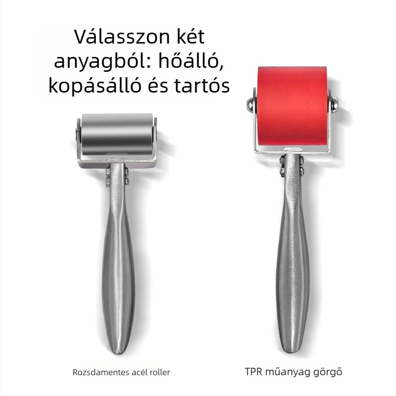 Élvédő görgő kettős csapággyal, fa kerékkel és henger rozsdamentes és szénacélból | imbot