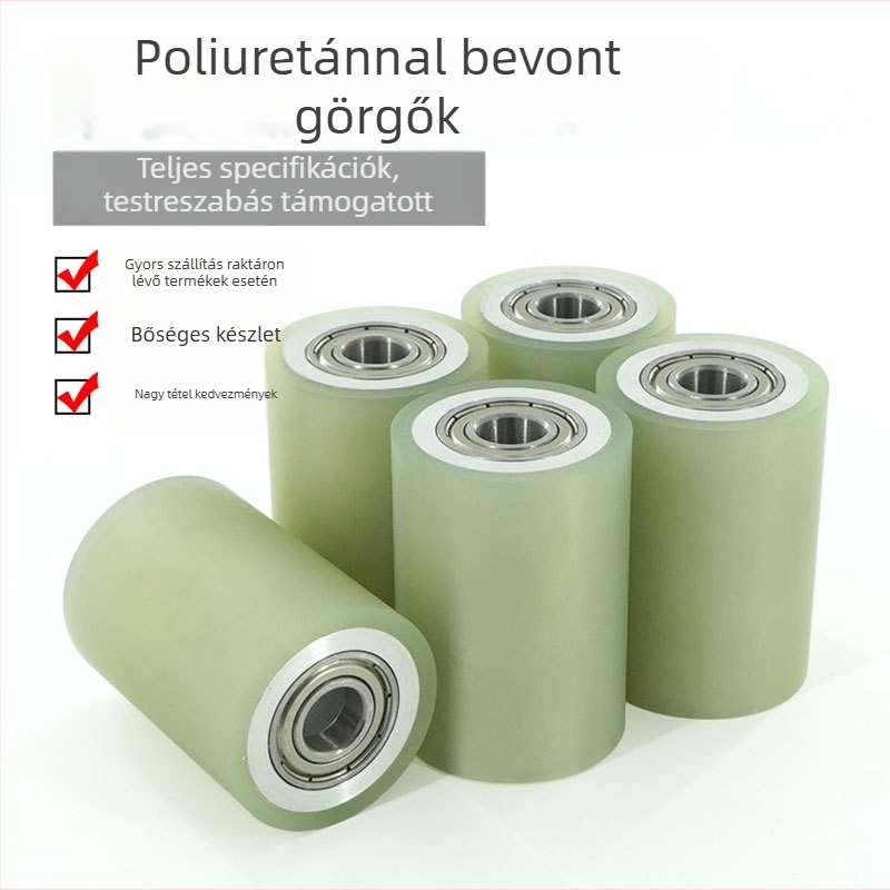 PU bevonattal ellátott henger, kopásálló ház (Márka: Zhenghongxin; Típus: henger; Burkolat anyaga: Poliuretán; Alkalmazási terület: automatizált szállítósorok, nyomtató gépek, faipari feldolgozás)
