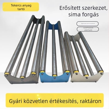 Rozsdamentes acél tekercsfilm tárolókeret — henger/orsó rozsdamentes acélból, alkalmas tekercsfilmekhez (Henger: rozsdamentes acél; Keret anyaga: rozsdamentes acél; Alkalmazási terület: tekercsfilm)