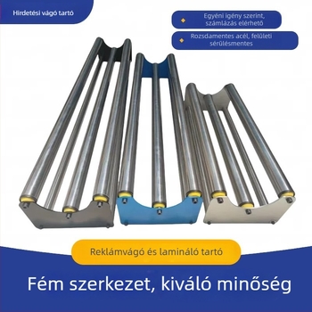 Rozsdamentes acél tekercsfilm tárolókeret — henger/orsó rozsdamentes acélból, alkalmas tekercsfilmekhez (Henger: rozsdamentes acél; Keret anyaga: rozsdamentes acél; Alkalmazási terület: tekercsfilm)