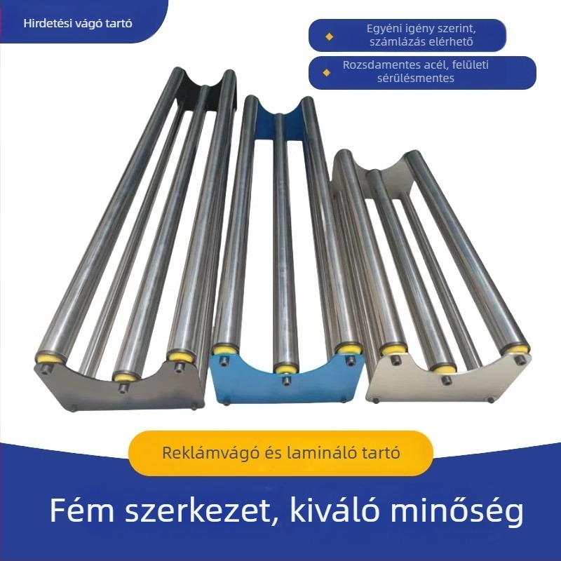 Rozsdamentes acél tekercsfilm tárolókeret — henger/orsó rozsdamentes acélból, alkalmas tekercsfilmekhez (Henger: rozsdamentes acél; Keret anyaga: rozsdamentes acél; Alkalmazási terület: tekercsfilm)