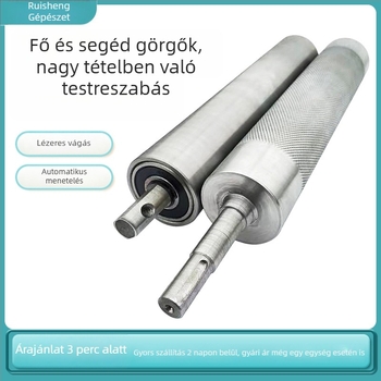 Fő és hajtott görgők összeszerelő vonalhoz – cső anyag: rozsdamentes acél vagy szénacél; rozsdamentes görgő; galvanizált variánsok