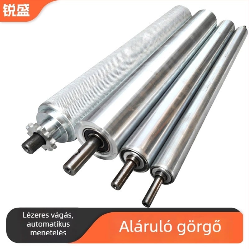 Fő és hajtott görgők összeszerelő vonalhoz – cső anyag: rozsdamentes acél vagy szénacél; rozsdamentes görgő; galvanizált variánsok