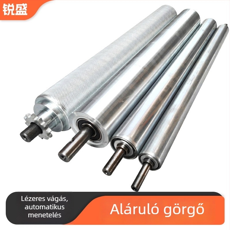 Fő és hajtott görgők összeszerelő vonalhoz – cső anyag: rozsdamentes acél vagy szénacél; rozsdamentes görgő; galvanizált variánsok