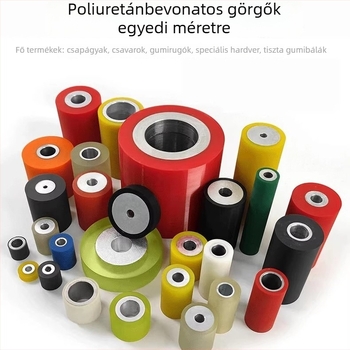 PU csővel és PU görgővel ellátott hengeres szállítószalag görgő – kopásálló, csendes és nagy hőmérséklet-ellenálló