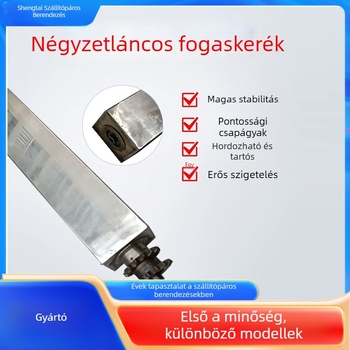 Négyzet alakú görgő összeállítási vonalhoz – csőanyag: rozsdamentes vagy szénacél, szállítósori görgő