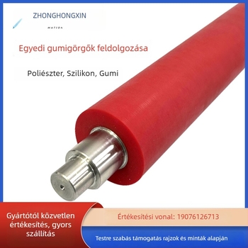 Nem hajtott görgő, PU bevonat kerékkel és szénacél hengeren; kopásálló és nyomásálló, ütéscsillapító és rezgéscsillapító