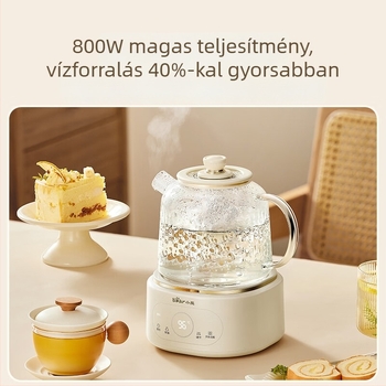 Bear Üveg egészségügyi teáskanna termosztáttal YSH-P10Q7, 0.8–1.2 L, 220V, 500–1000W