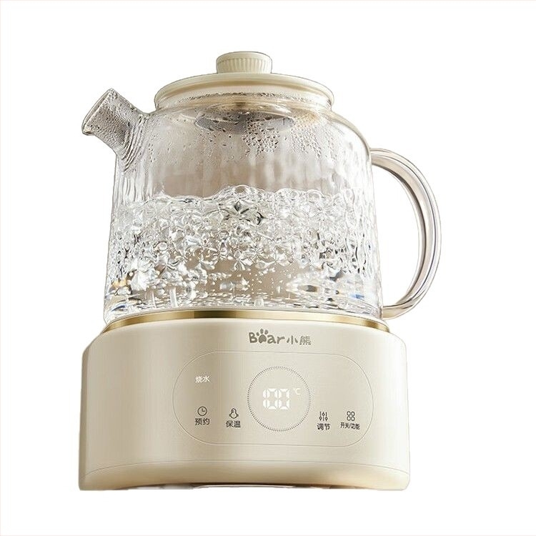 Bear Üveg egészségügyi teáskanna termosztáttal YSH-P10Q7, 0.8–1.2 L, 220V, 500–1000W