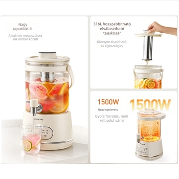 Joyoung Health Pot K30D-WY606, 2-3L, 220V, 1000W+, boroszilikát üveg