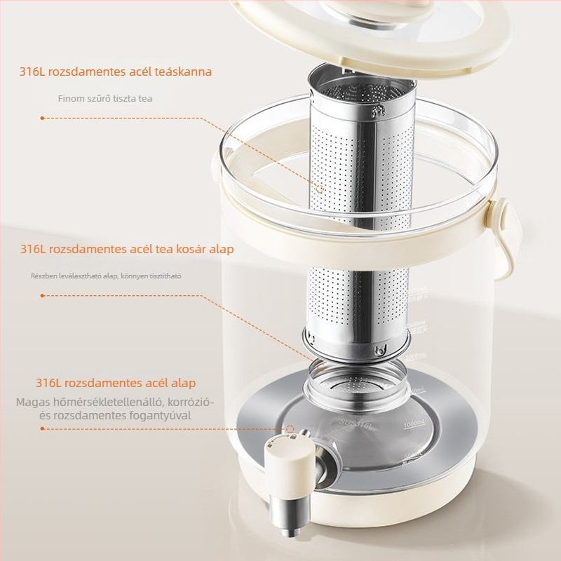 Joyoung Health Pot K30D-WY606, 2-3L, 220V, 1000W+, boroszilikát üveg