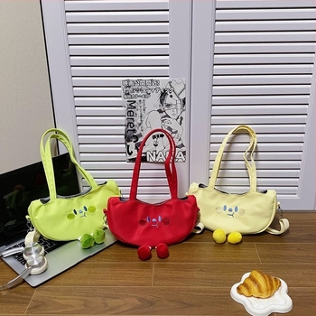 Gyerekeknek való nylonból készült crossbody táska, ultra könnyű és lélegző, poliészter béléssel, általános iskolai használatra