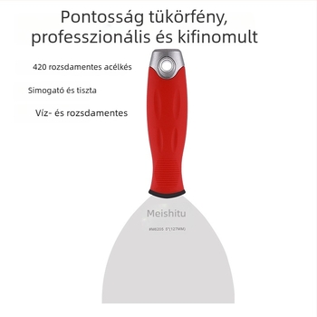 Glettkés rozsdamentes acél pengével és szilikon nyéllel, sík pengés típus, Beauty Paint