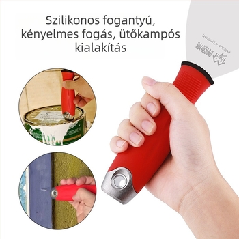 Glettkés rozsdamentes acél pengével és szilikon nyéllel, sík pengés típus, Beauty Paint
