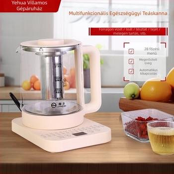 Egészségkanna állandó hőmérsékletű, 2-3 L, 220V, 700-800W, üvegből készült test