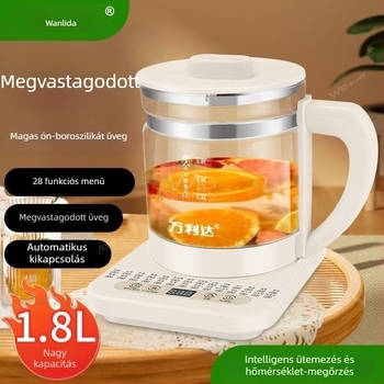 Dx-818 egészség teáskanna, üvegszerkezetű test, 1.5–2 L, 220V, 500–1000W