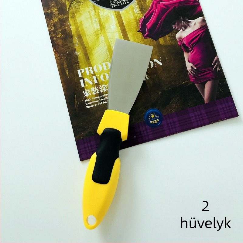 Glettelő kés rozsdamentes acélból, vastagított penge, ideális festéshez és gletteléshez, falak simítására