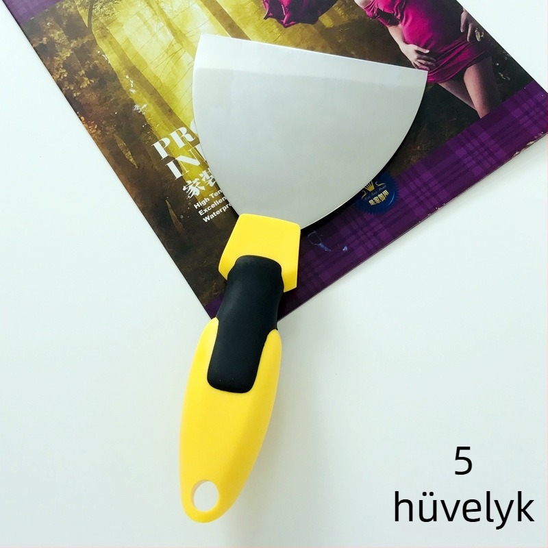 Glettelő kés rozsdamentes acélból, vastagított penge, ideális festéshez és gletteléshez, falak simítására