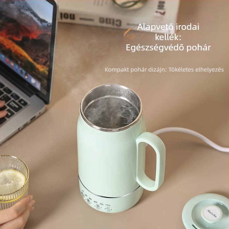 Health Pot, kompakt 1 L-es elektromos egészség-készülék érintéses vezérléssel, rozsdamentes acél test és belső rész, 550 W, 220 V, Jump termosztát (KSD)