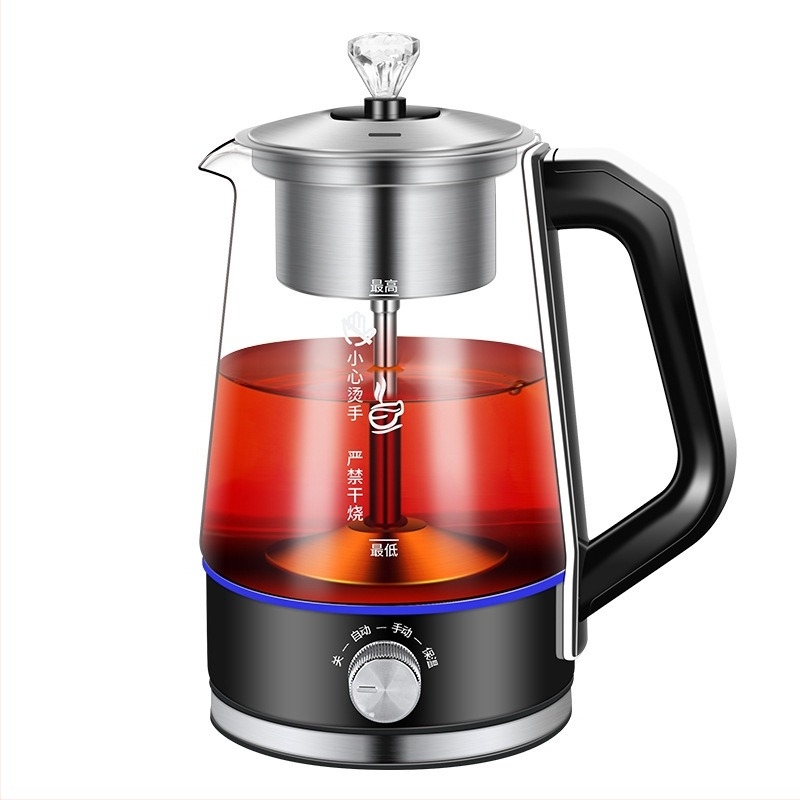 Elektronikus üveg teáskanna automata működéssel, modell A7A, kapacitás ≤1 L, 600 W, 220 V