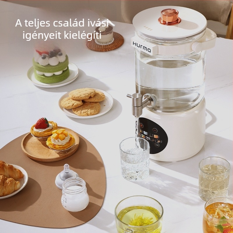 Egészség teáskanna 4 L-es üvegszerkezettel, digitális termosztáttal, érintéses vezérléssel, többszörös fűtés tea és főzetekhez