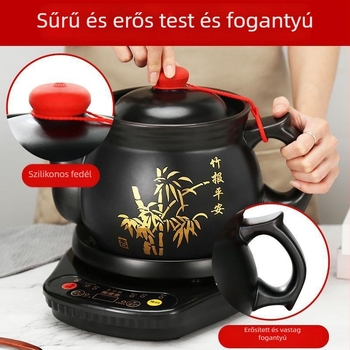 Elektrikus decoctáló edény kínai orvostudomány decoctálásához, HS146 modell, kapacitás 3.1–4 L, 220V, 500W, mikroprocesszoros vezérlés