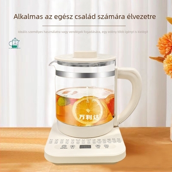 Irodai egészség-tea készítő boroszilikát üvegtesttel (Model Dxr18, 1,5–2 L, 220 V, 500–1000 W)