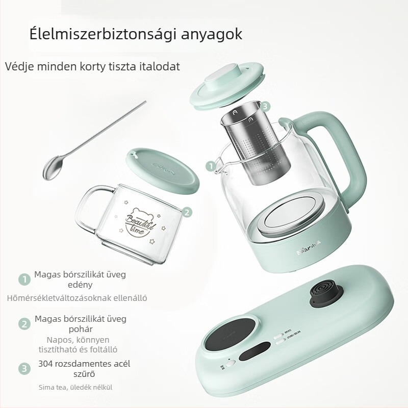 Bear Egészség teáskanna YSH-P08G7 állítható hőmérséklettel, kapacitás ≤1 L, 220V, 500–1000W