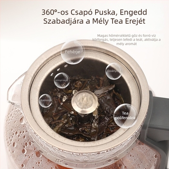 Royalstar tiszta titán teakeverő készülék teavíz szétválasztással, 1 L kapacitás, 220 V, 500–1000 W