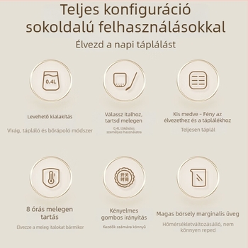 Little Bear Health Pot 0,4 L üvegből készült testtel, 360W, 220V, mikrocomputeres vezérlés