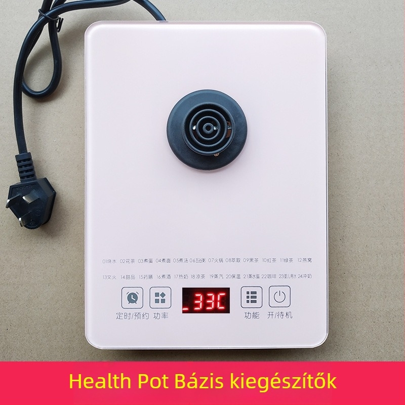 Health Pot alap – üvegszerkezet boroszilikát üvegből, érintéses vezérlés, 1,5–2 L, 220 V, 500–1000 W