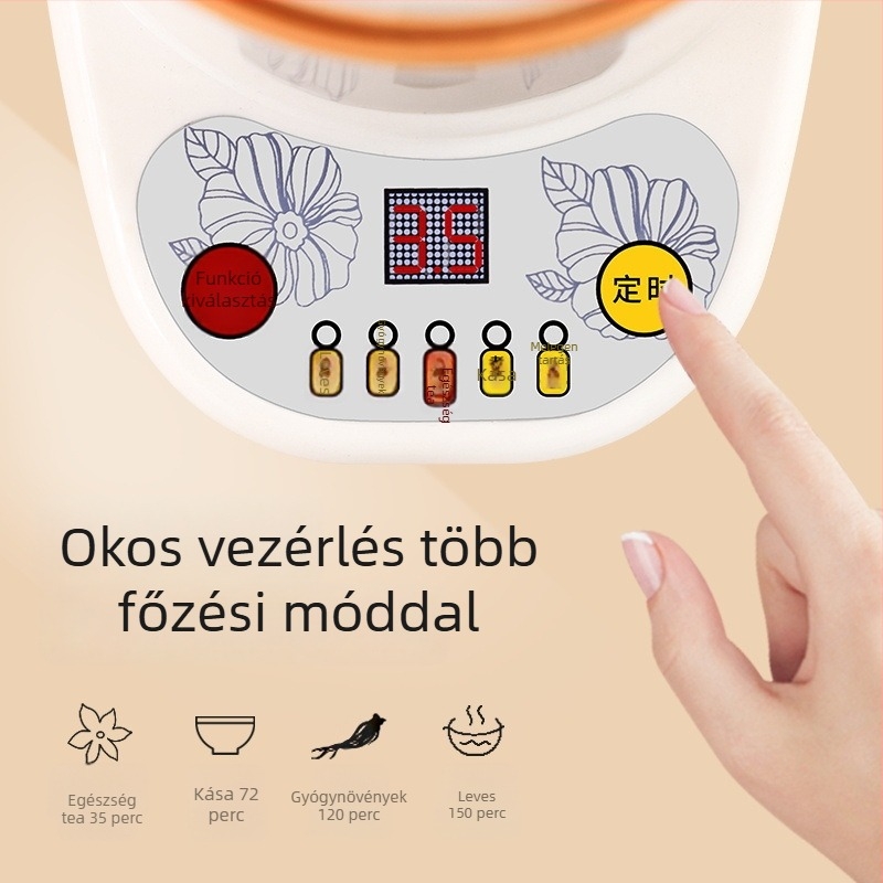 Mini irodai zabkása pohár elektromos fűtéssel, teljesen automata, multifunkcionális melegen tartó termosz