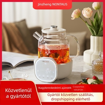Egészségügyi teáskanna boroszilikát üvegtesttel, kapacitás 1-1,5 L, teljesítmény 800 W, feszültség 220 V, mikroprocesszoros vezérlés