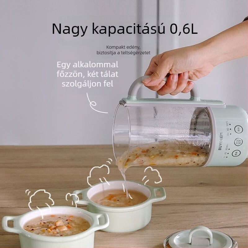 Beiding K32 Egészségtea kanna, üvegből készült testtel, 1L, 220V, 400W